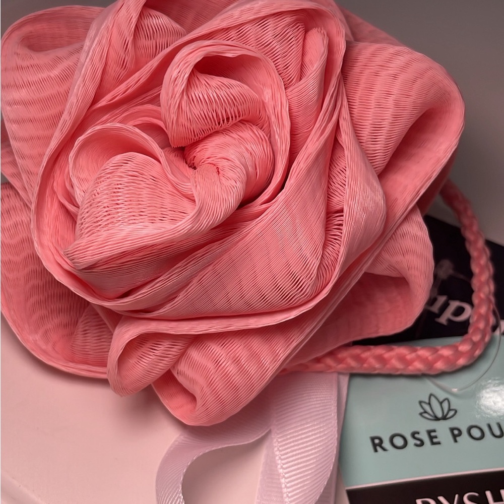 NEW. Romantic Rose Pouf Body wash pouf.